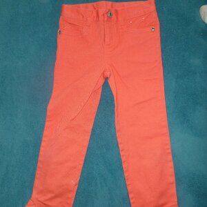 Beautiful coral Gymboree jeans, Size 7
